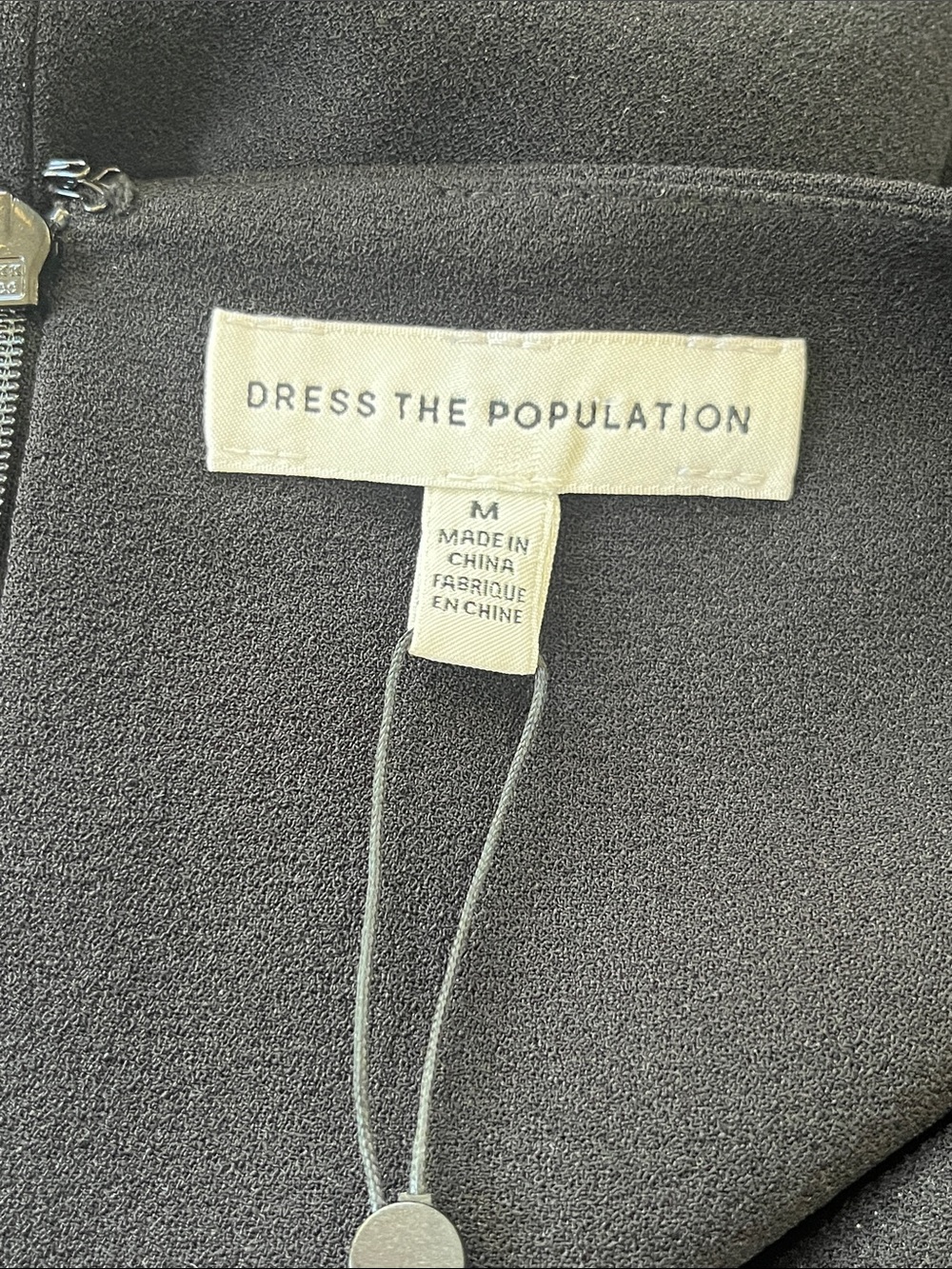 🖤 NWT Dress The Population Nicole Sweetheart Neck Black Size Medium Cocktail - Picture 6 of 9